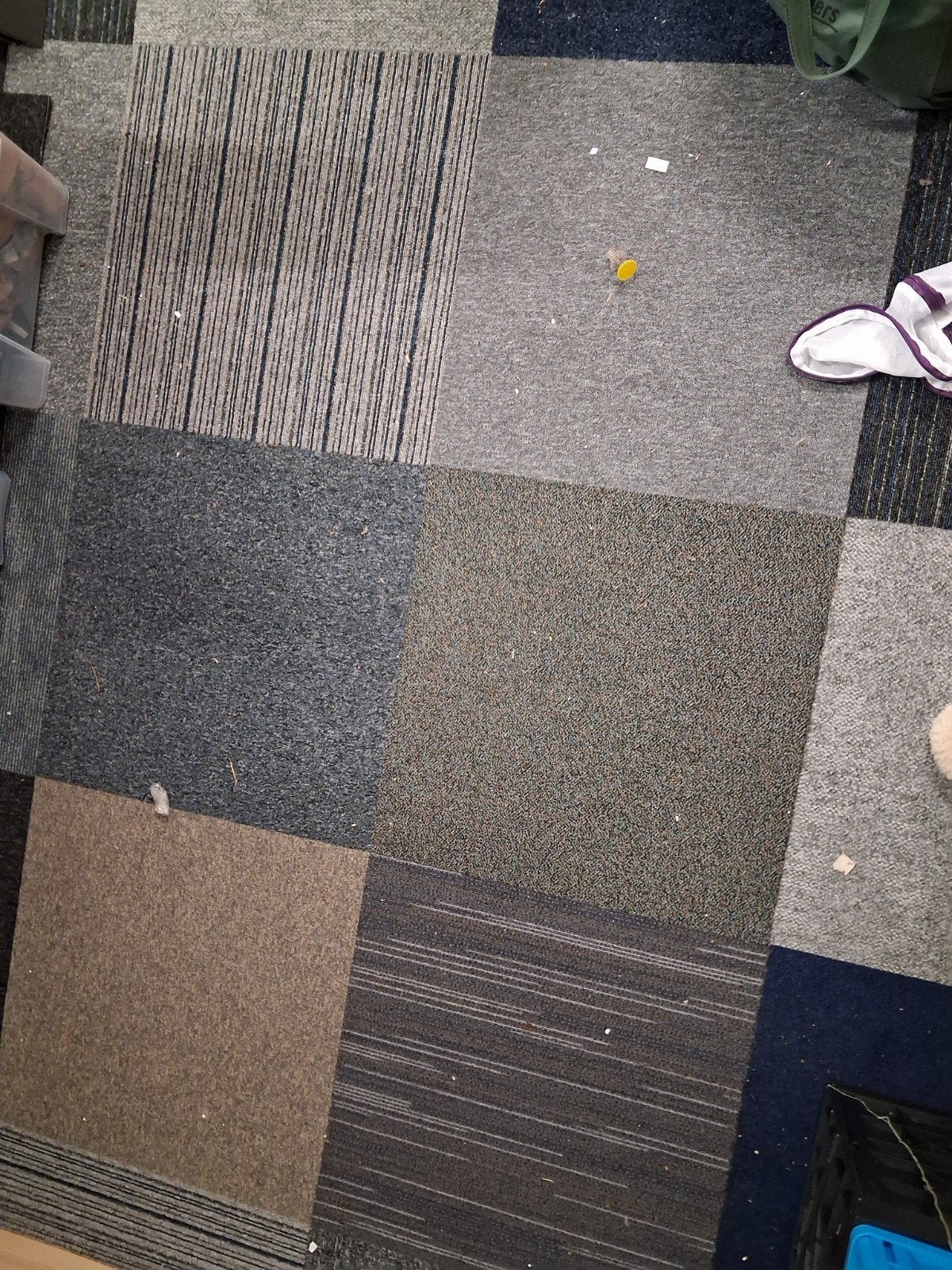 Diverse Tapijttegels 19 stuks - restant van leggen, Goede St, Ophalen, Gebruikt, Tapijttegels, 5 tot 10 m²