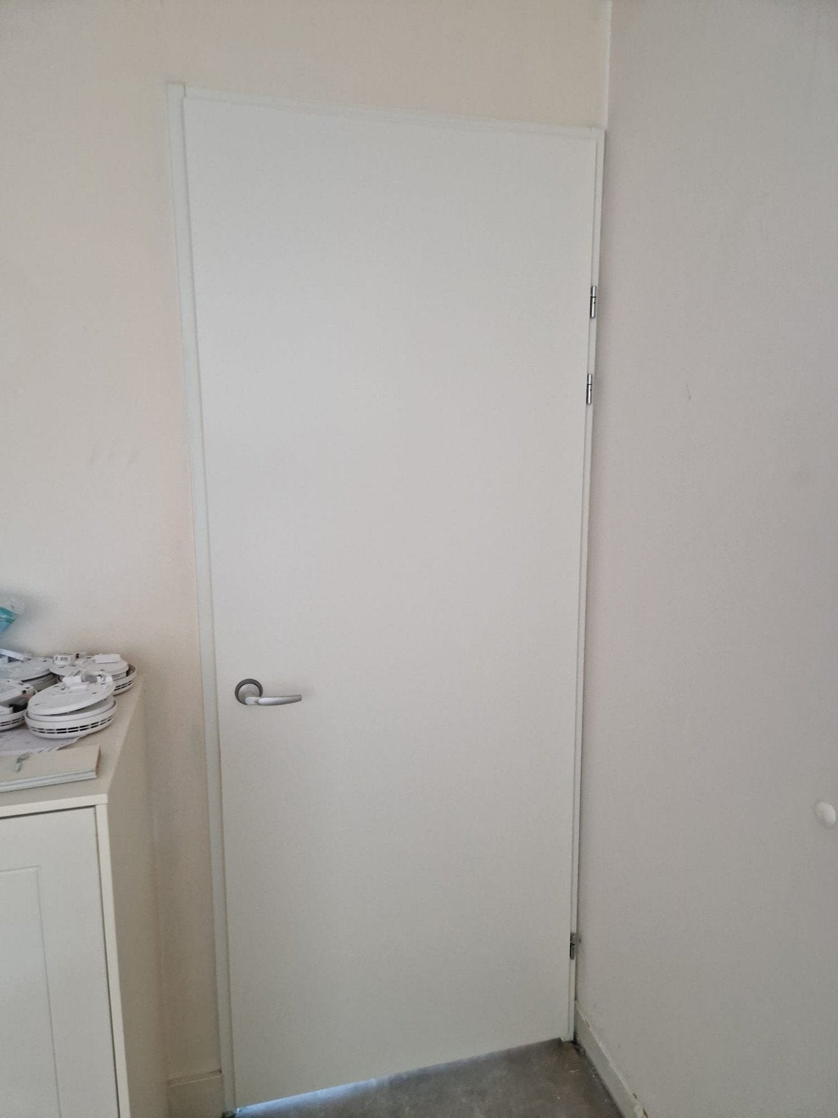 6x Witte binnendeur met klink, Ophalen, 80 tot 100 cm, 215 cm of meer, Binnendeur