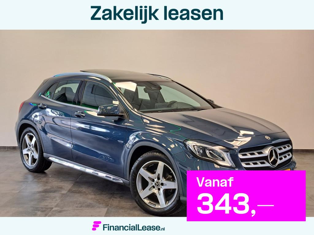 Mercedes-Benz GLA 180 Business Solution AMG Panoramadak Clim, Gebruikt, 4 cilinders, 715 kg, Blauw