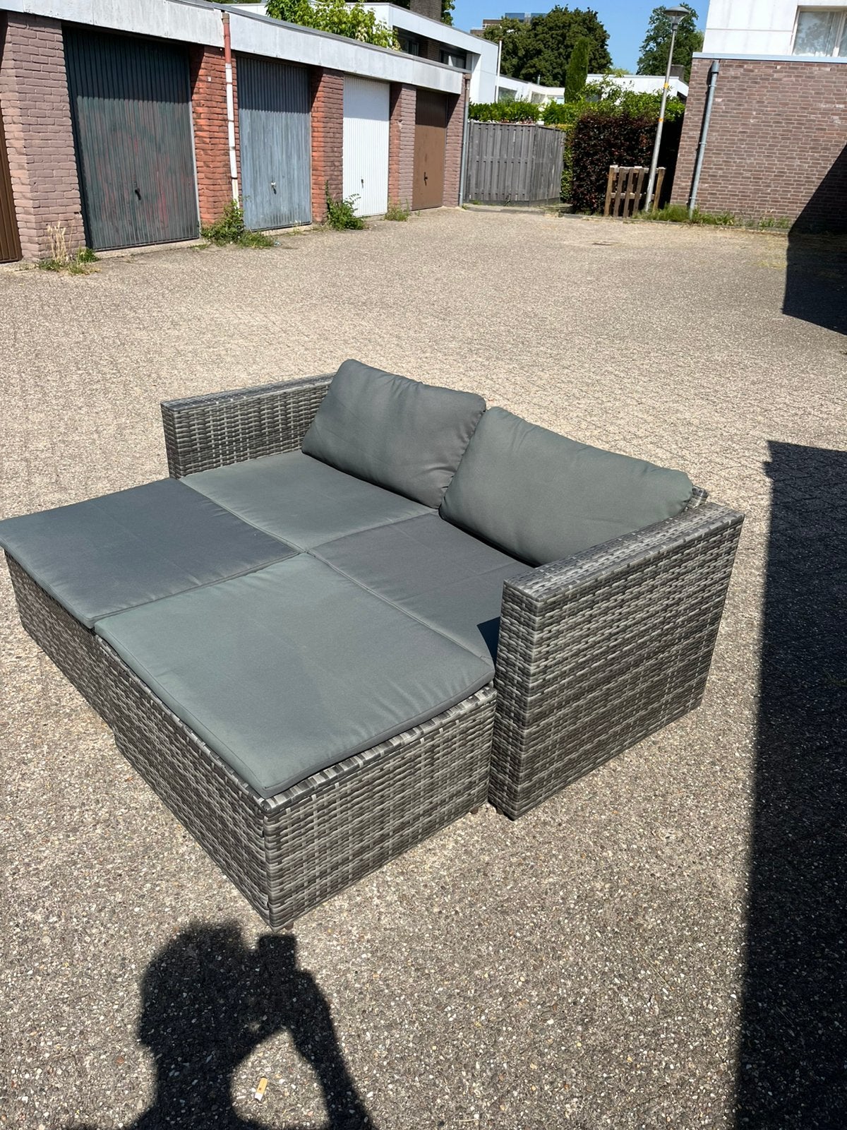 4-delige antracietkleurige loungeset vida XL, Ophalen, Zo goed als nieuw