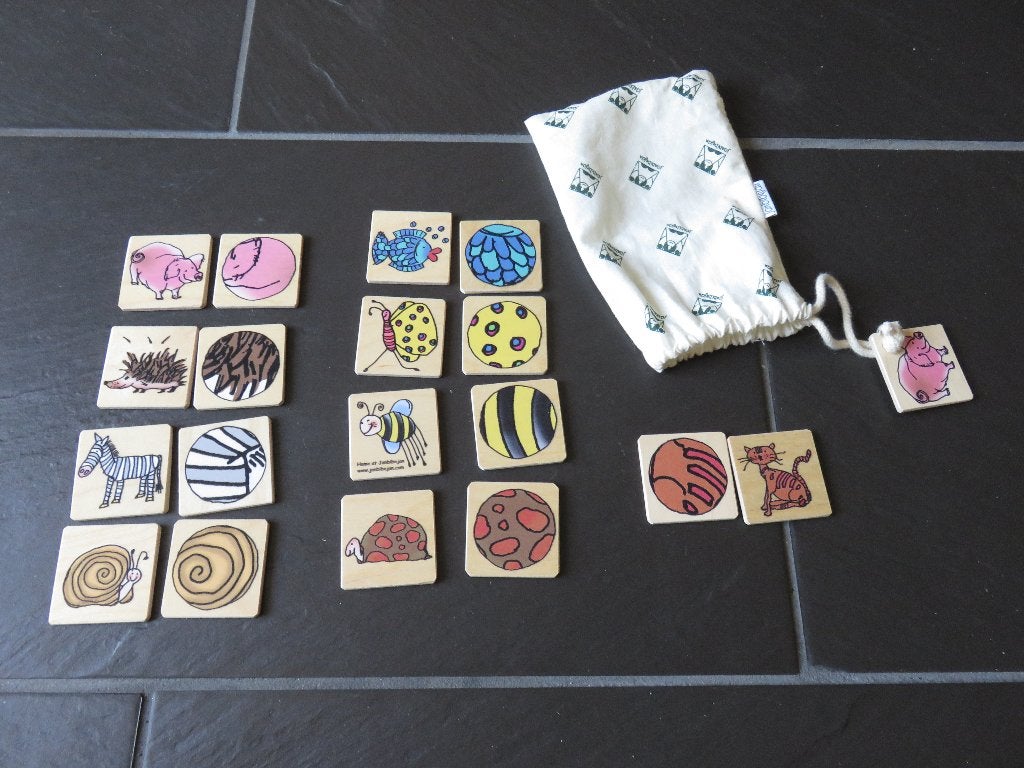 Janbibejan memo wat hoort bij elkaar. Mooi houten spel, Ophalen of Verzenden, Zo goed als nieuw, Ontdekken