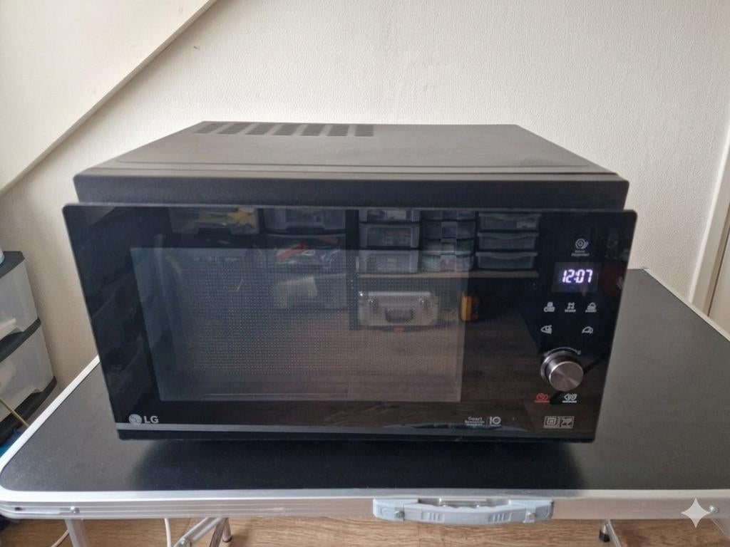 LG MJ3965BIB Combi Magnetron - 39L, 1100W, Grill & Oven, Witgoed en Apparatuur, Magnetrons, Grill, Oven, Draaiplateau, Ophalen