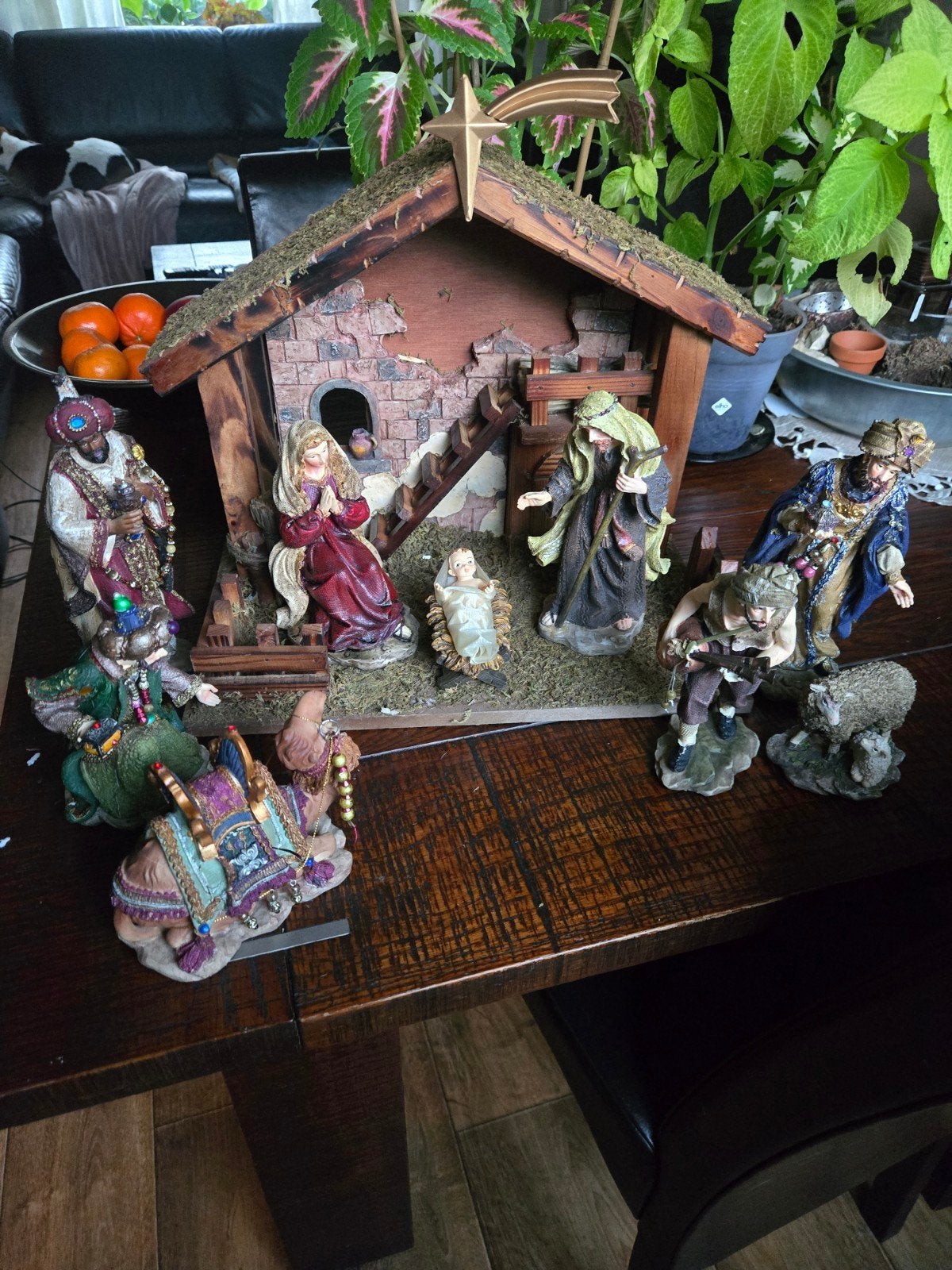 zeer mooie nieuwe exclusive kerststal met beelden zie foto, Diversen, Ophalen of Verzenden, Nieuw