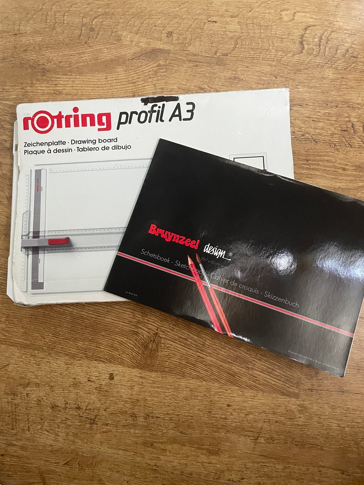 Rotring Profil A3 Tekenbord met Bruynzeel Schetsboek, Doe-het-zelf en Verbouw, Tekentafels, Ophalen of Verzenden, Gebruikt