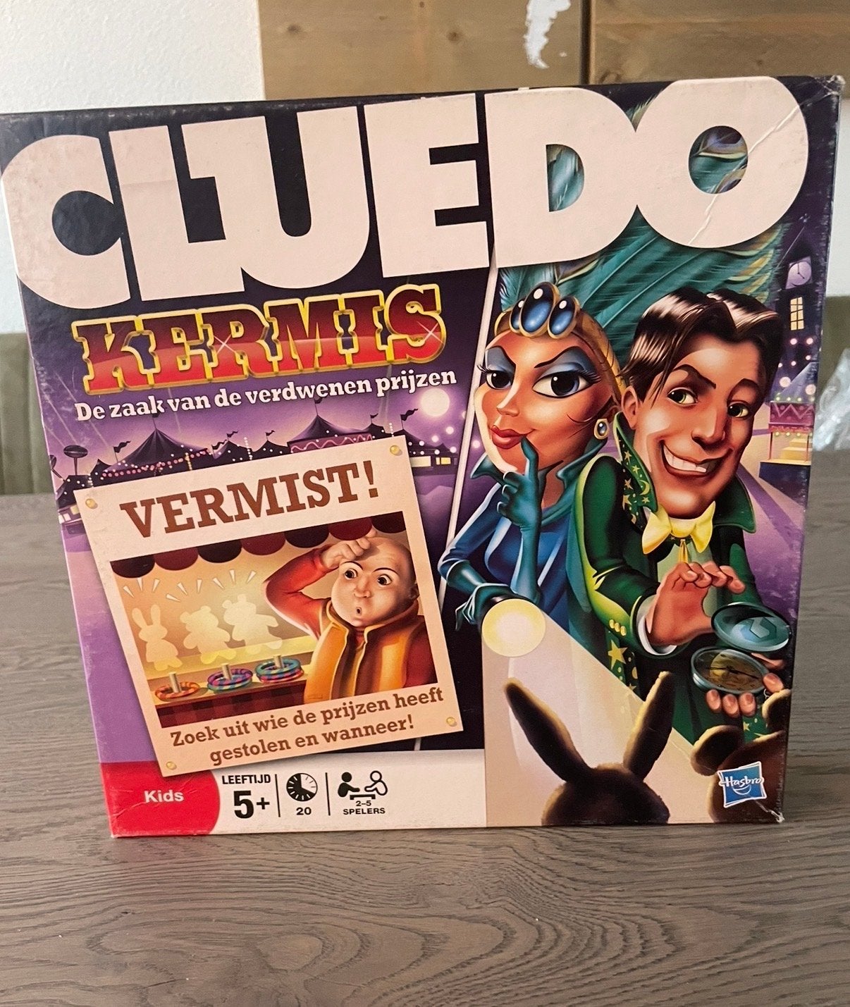 Cluedo Kermis: De Zaak van de Verdwenen Prijzen, Hobby en Vrije tijd, Gezelschapsspellen | Bordspellen, Drie of vier spelers, Ophalen of Verzenden