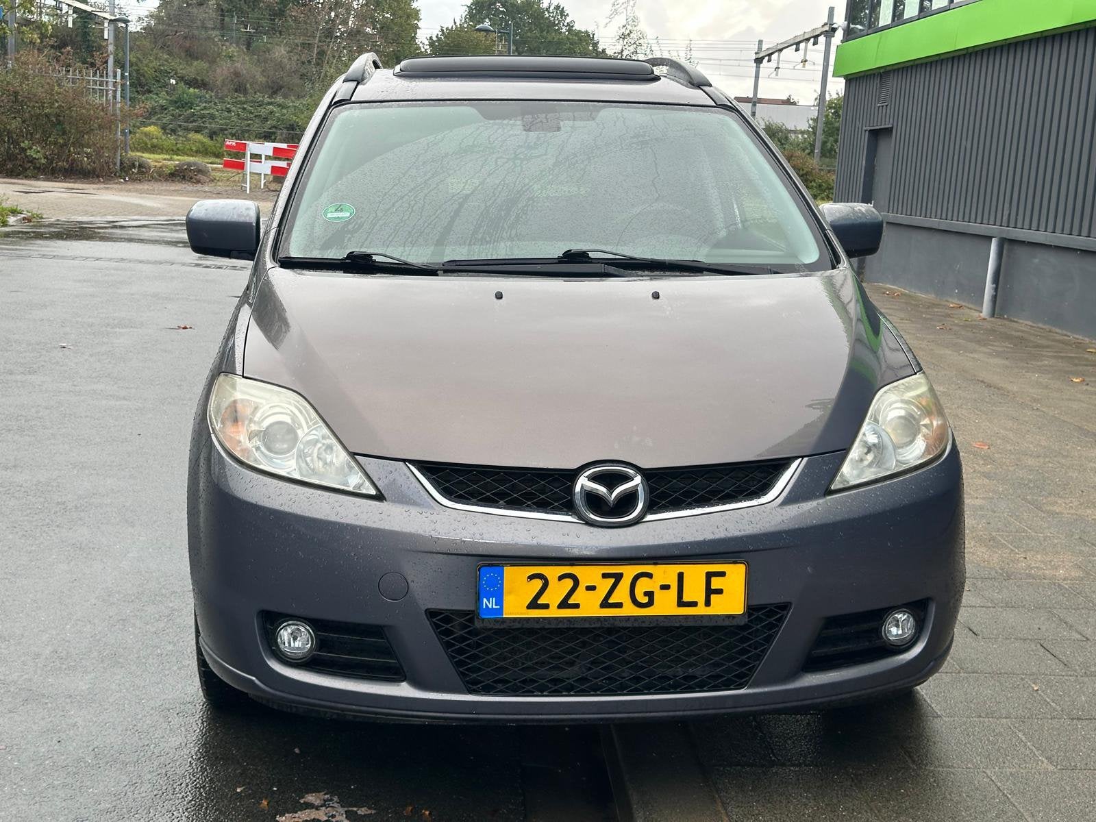 Mazda 5 1.8 2008 Grijs, Auto's, 1370 kg, 4 cilinders, 7 stoelen, Origineel Nederlands