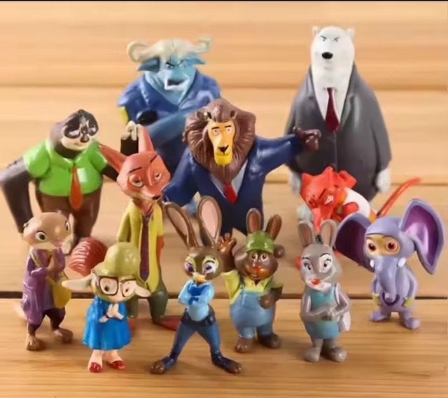 Nieuwe set met 12 Zootopia / Zootropolis poppetjes / figuren, Ophalen of Verzenden, Nieuw