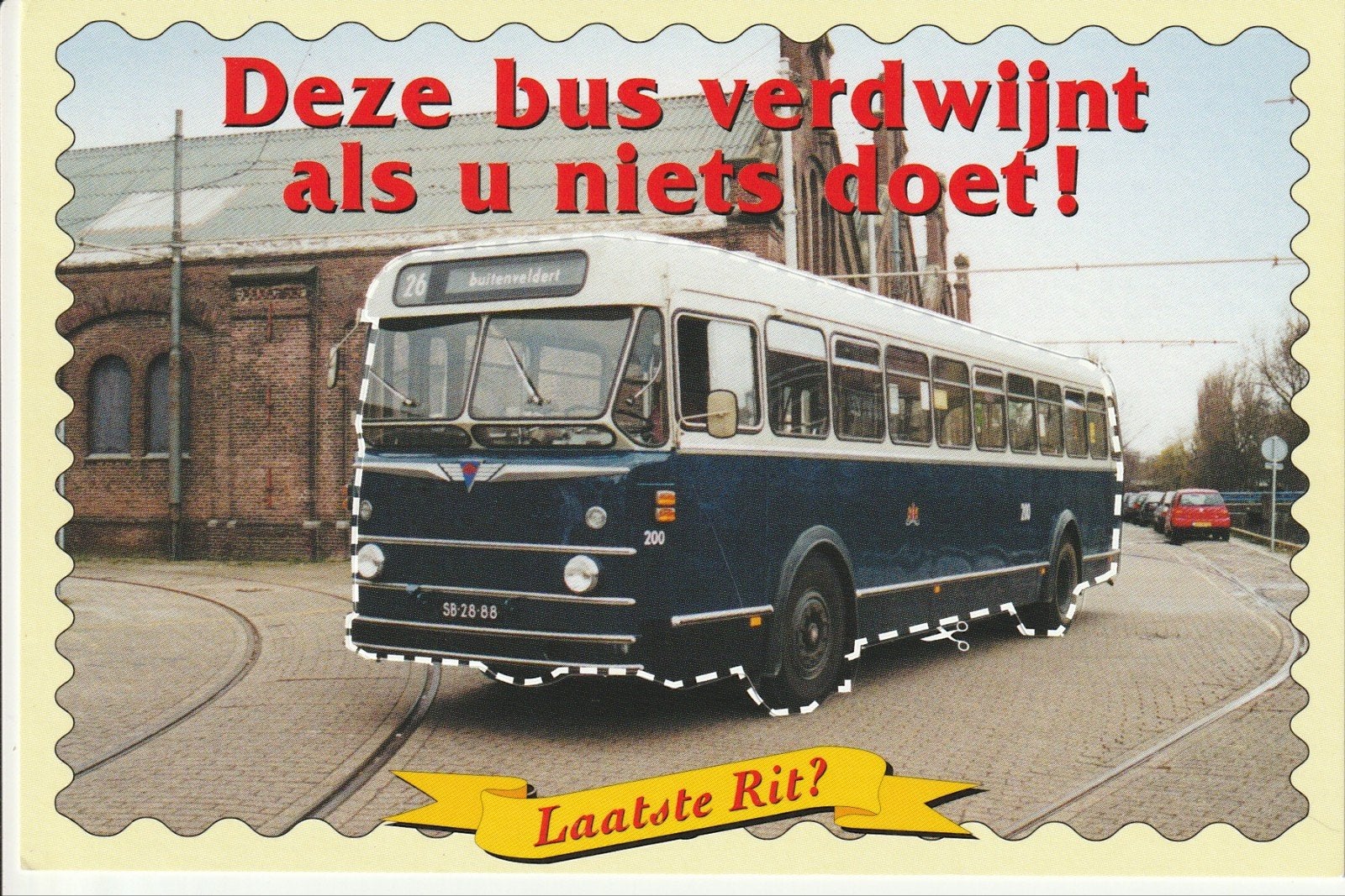AMSTERDAM OPENBAAR VERVOER MUSEUM BUS 200 AEC VERHEUL REMISE, Ophalen of Verzenden, 1980 tot heden, Ongelopen, Noord-Holland
