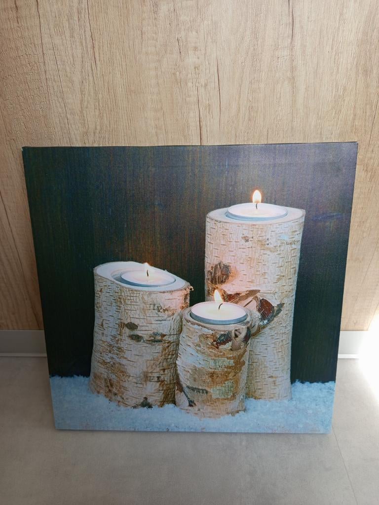 Canvas schilderij 40 bij 40 cm, Ophalen, Minder dan 50 cm, Zo goed als nieuw, Schilderij