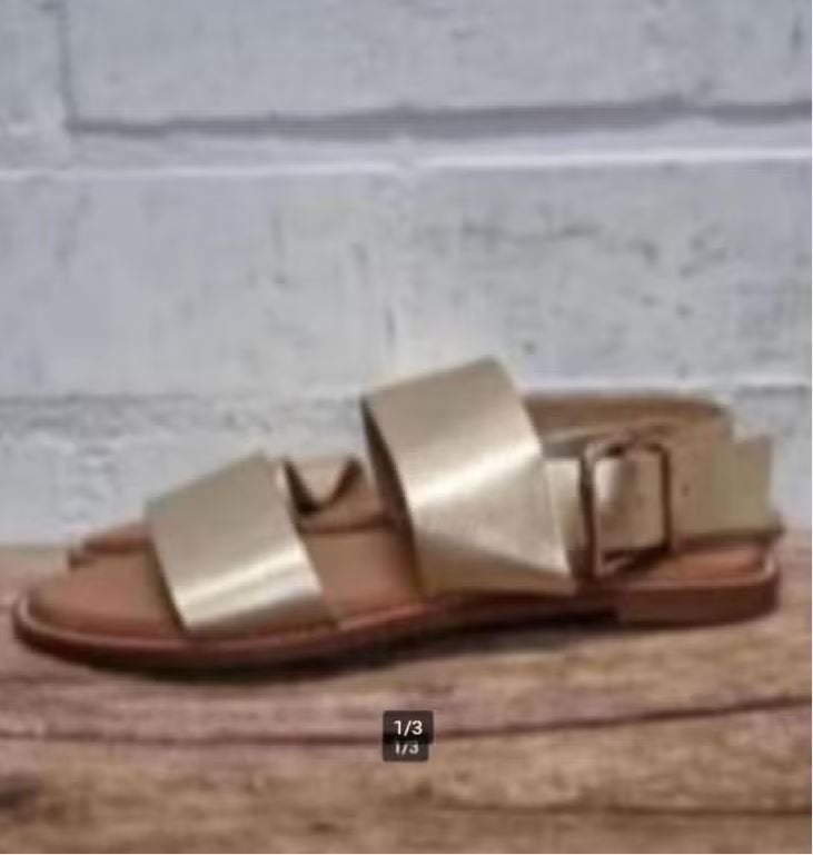 Inuovo - Prachtige gouden leren sandalen maat 36 - Nieuw, Kleding | Dames, Schoenen, Overige kleuren, Inuovo, Nieuw, X