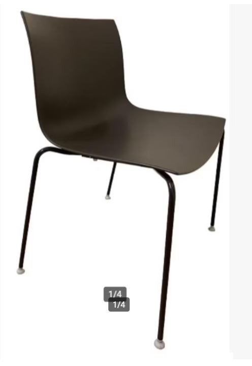 Arper Catifa 46 - Vergaderstoel - Donkerbruin, Huis en Inrichting, Stoelen, Ophalen of Verzenden, Zo goed als nieuw, Bruin, Vijf, Zes of meer stoelen