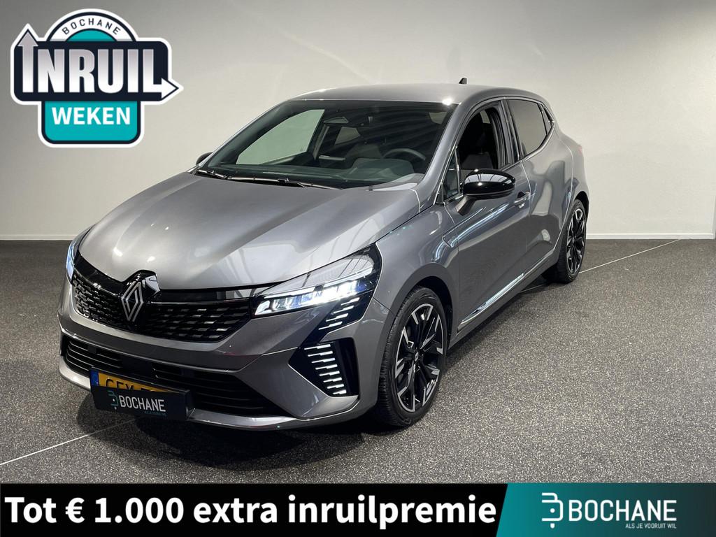 Renault Clio 1.0 TCe 90 GPF techno | Navigatie | Achteruitri, Auto's, Voorwielaandrijving, Gebruikt, Met garantie (alle), Leder en Stof