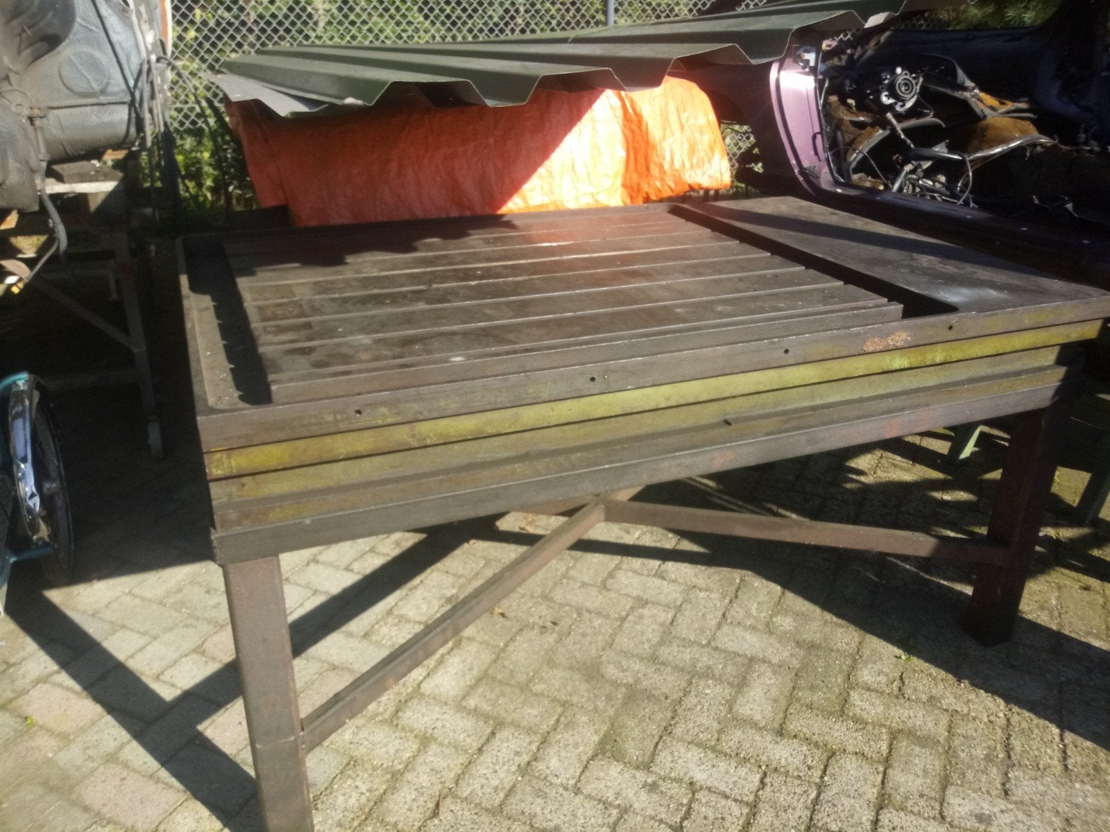 te koop zware las.tafel industrie stelling en meer, Doe-het-zelf en Verbouw, Ophalen, Gebruikt