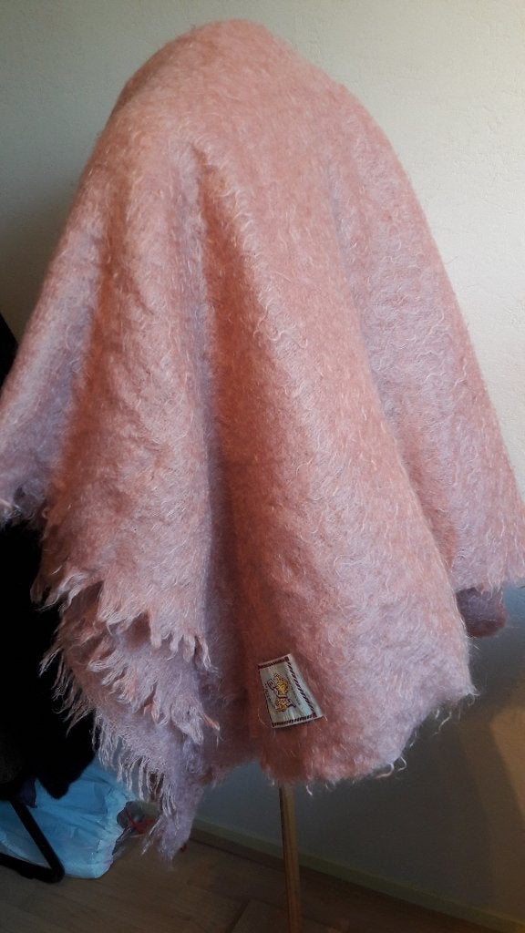 Mohair deken- 100% Mohair - 220 x 240, Huis en Inrichting, Ophalen of Verzenden, Zo goed als nieuw