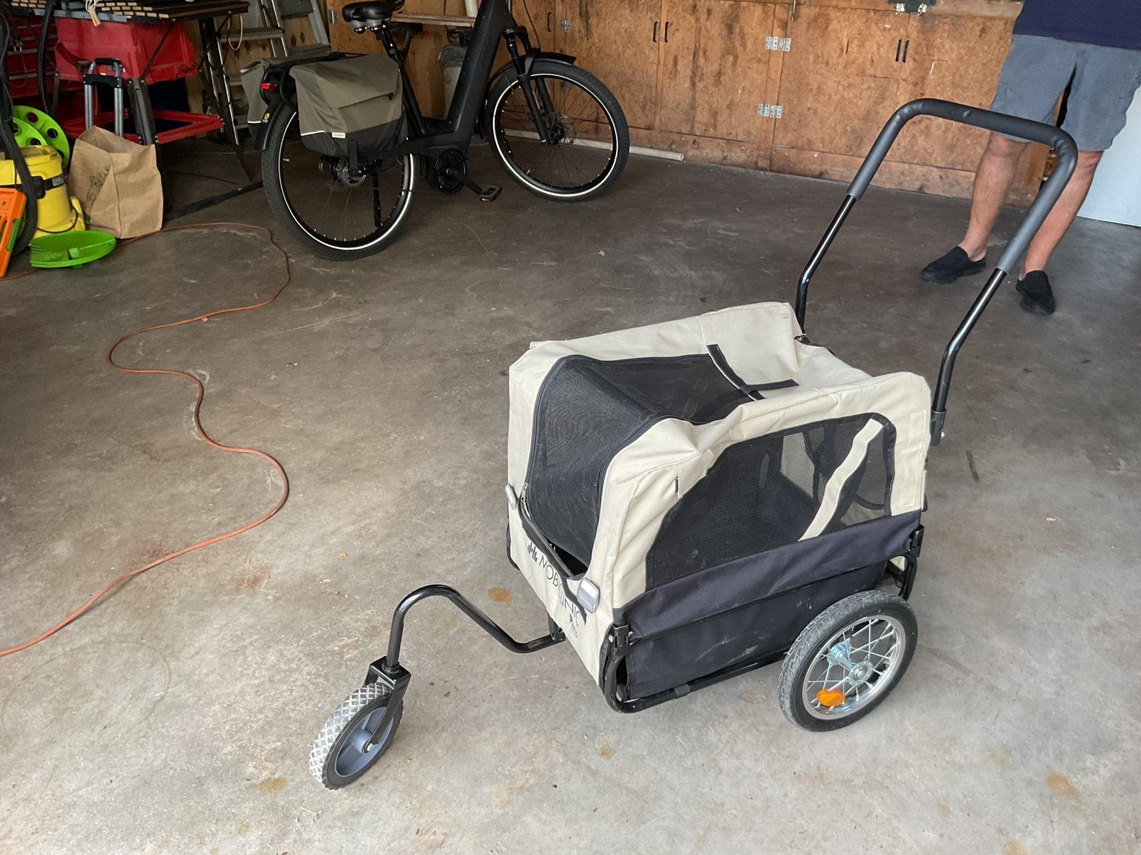 Honden fiets/wandel kar, fietskar., Ophalen, Zo goed als nieuw