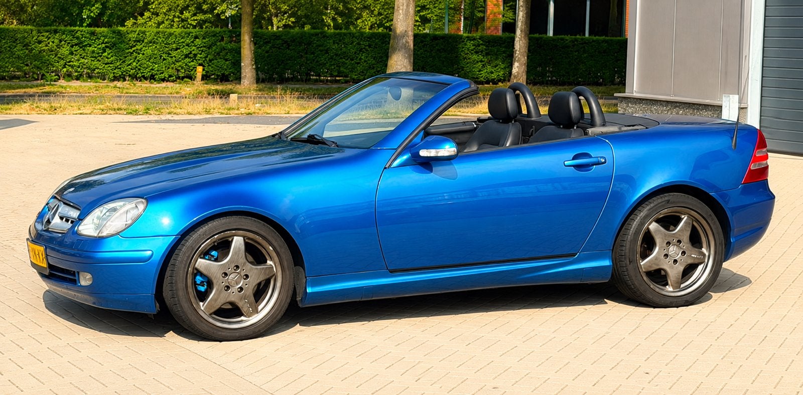 ‼️MERCEDES AMG SLK 320 CABRIO AUTOMAAT 217PK FULL OPTIONS‼️, Automaat, Zwart, Cabriolet, Blauw