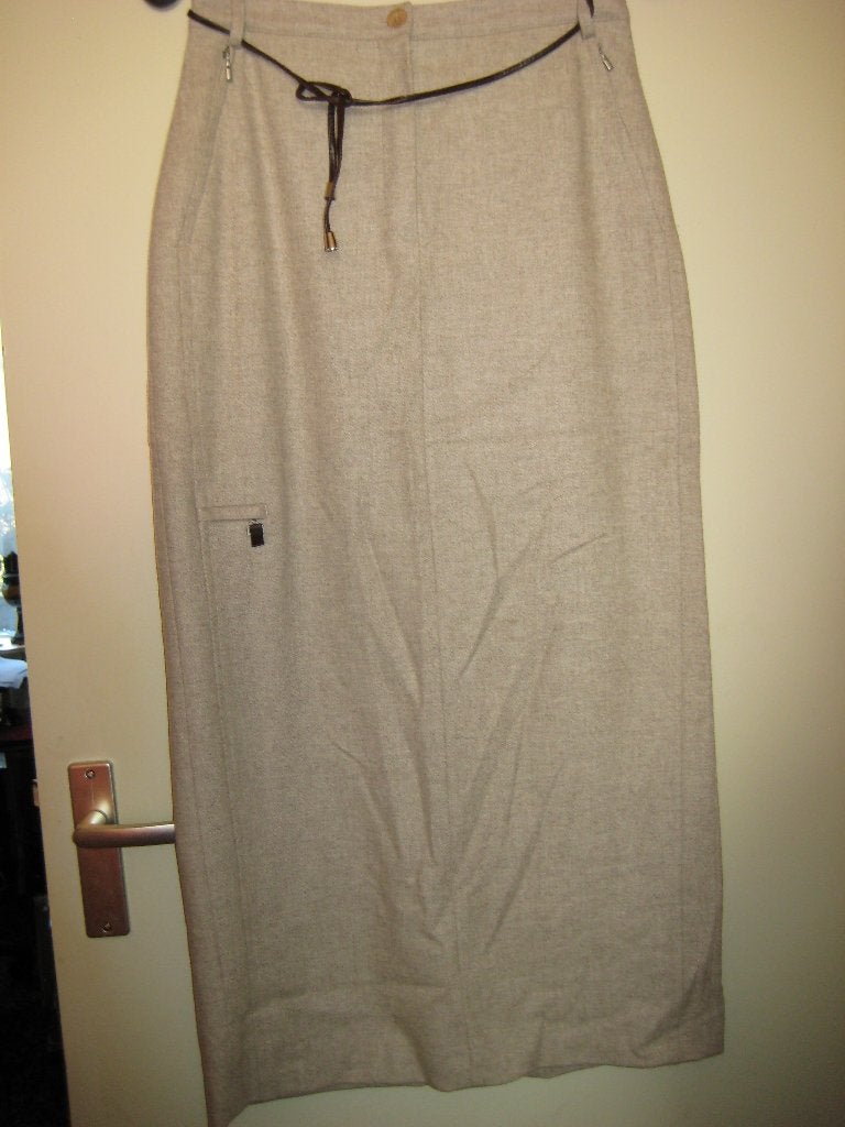 Beige rok met riem, 40, Bonita, Maat 38/40 (M), Beige, Ophalen of Verzenden, Zo goed als nieuw