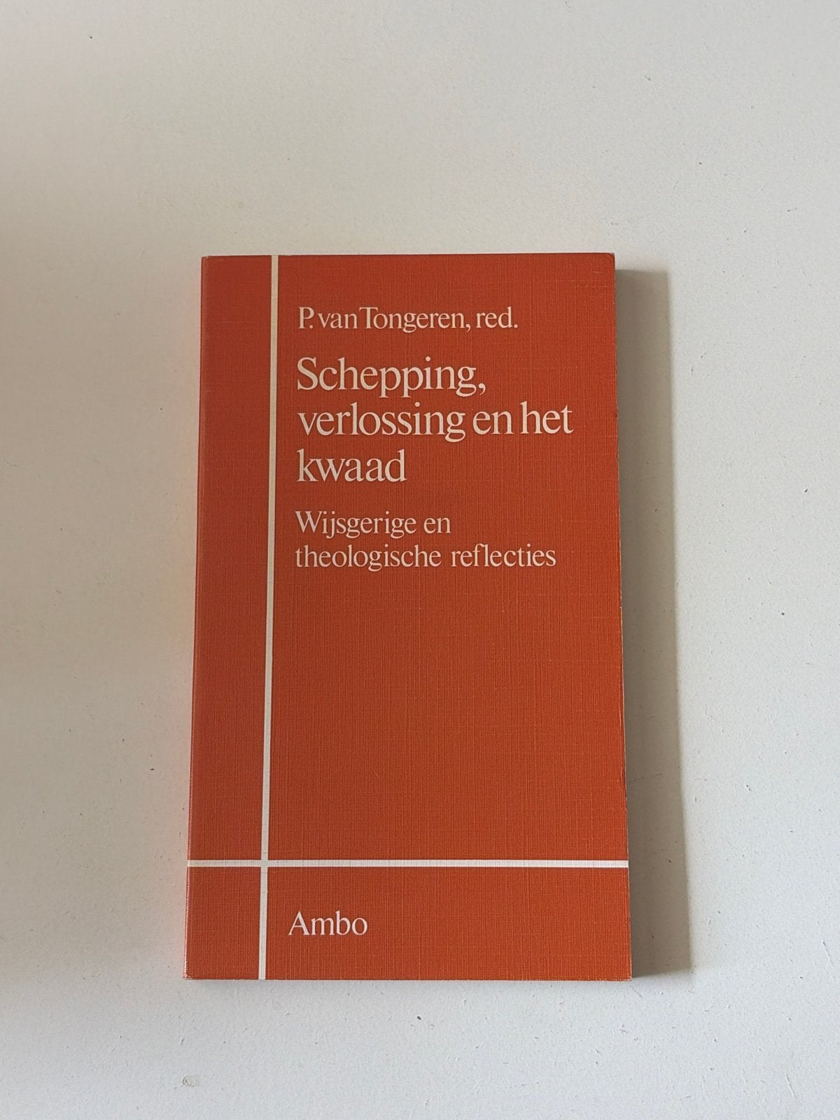 Schepping, verlossing en het kwaad - P. van Tongeren, Ophalen of Verzenden, Gelezen, Christendom | Katholiek
