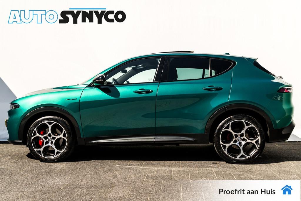 Alfa Romeo Tonale 1.5T Hybrid Veloce | Panoramadak | Leder |, Auto's, Gebruikt, 4 cilinders, Bedrijf, 1469 cc