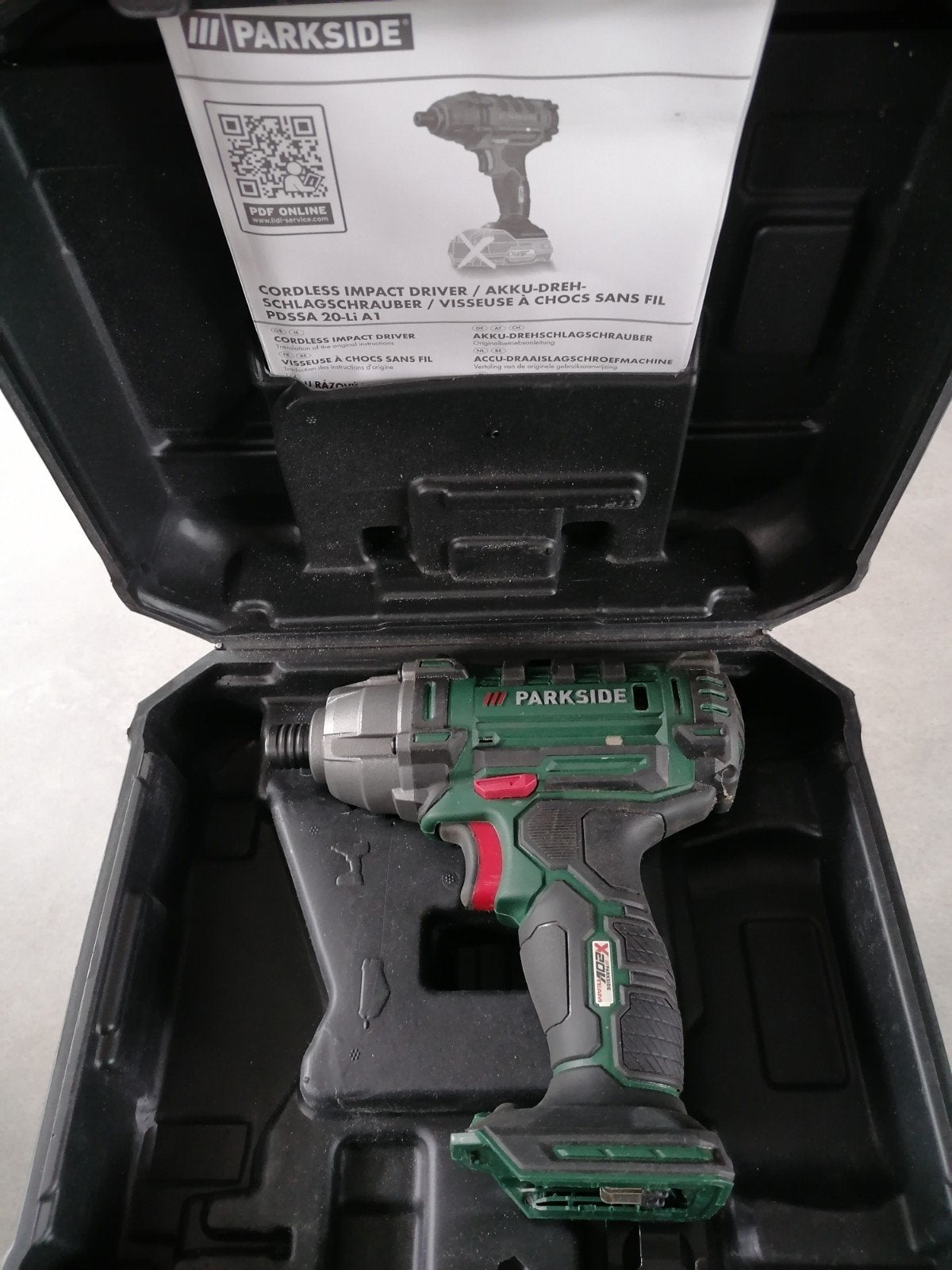 Parkside Accu-slagmoersleutel Accuboormachine PDSSA 20 Li A1, Ophalen of Verzenden, Zo goed als nieuw, Boor- en Schroefmachine