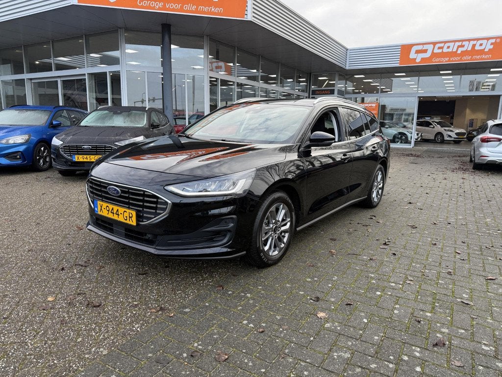 Ford Focus 1.0 EcoBoost Hybrid 125 pk Titanium SYNC 4 Naviga, Gebruikt, Zwart, Origineel Nederlands, Handgeschakeld