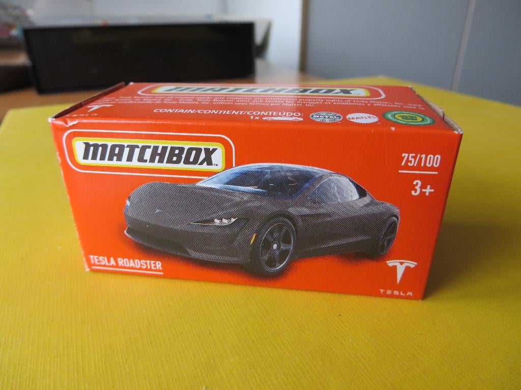 Matchbox Tesla Roadster, Hobby en Vrije tijd, Modelauto's | Overige schalen, Ophalen of Verzenden, Nieuw, Auto