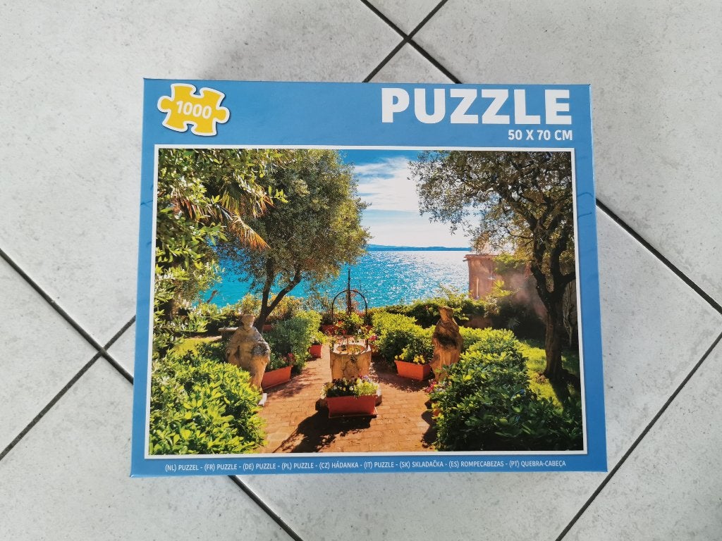 Puzzel uitzicht op zee – 1000 stukjes, Ophalen of Verzenden, 500 t/m 1500 stukjes, Zo goed als nieuw, Legpuzzel