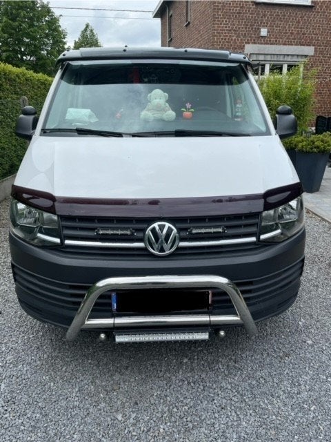 T6 bulli motorkapspoiler steenslagbeschermer pasvorm zwart, Ophalen of Verzenden, Nieuw