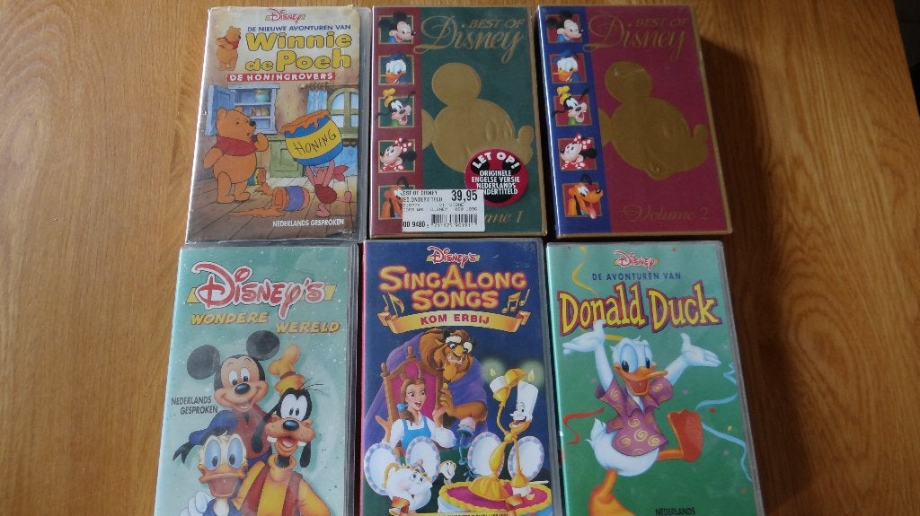 Elf verschillende disney films. VHS., Nederlands ondertiteld, Alle leeftijden, Kinderfilm, Ophalen of Verzenden