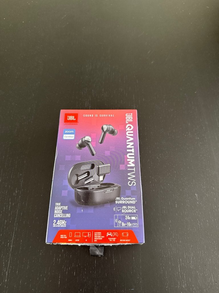 JBL Quantum TWS Bluetooth compleet, Zwart, In gehoorgang (in-ear), Ophalen of Verzenden, Zo goed als nieuw