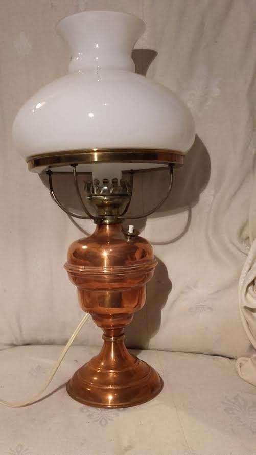 Rood Koper Kleurige Lamp   48 cm, Rood, Ophalen of Verzenden, Nieuw