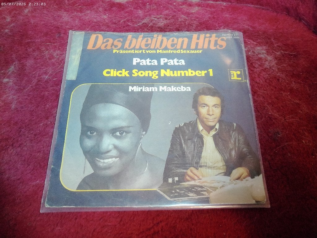 Miriam Makeba - Pata Pata / Click Song nr 1 ( HITS ), Gebruikt, 7 inch, Ophalen of Verzenden, Pop