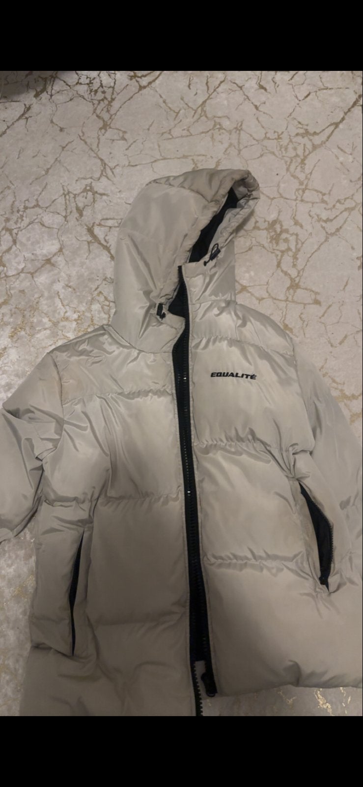 Equalité jas maat S, Ophalen, Gedragen, Maat 36 (S), Beige