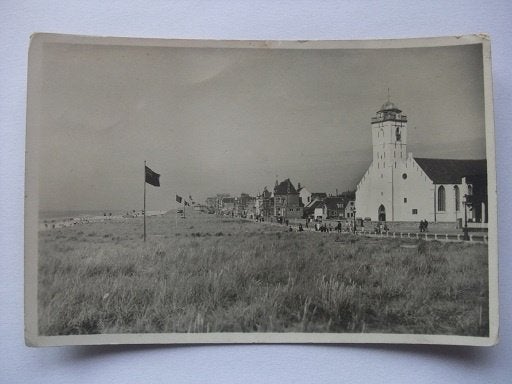 R22 Katwijk aan Zee - Boulevard met Oude Kerk - 1941, Verzenden, 1940 tot 1960, Zuid-Holland