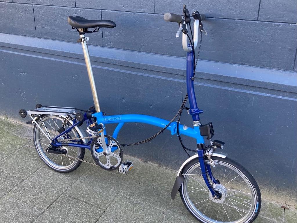 Moderne BROMPTON (Hoog variant) Naafdynamo, ZGAN, Ophalen, Brompton, 16 tot 18 inch, Versnellingen