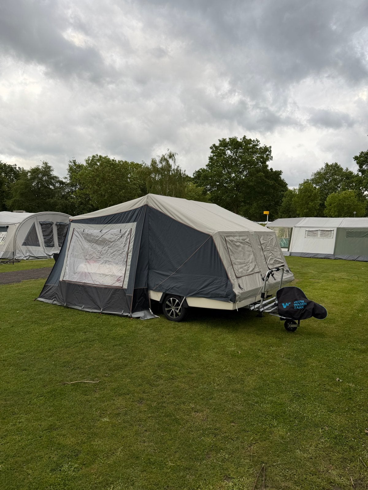Camp-Let vouwwagen - Classic North special edition, Ophalen of Verzenden, Aanwezig, Camp-Let, Grijs
