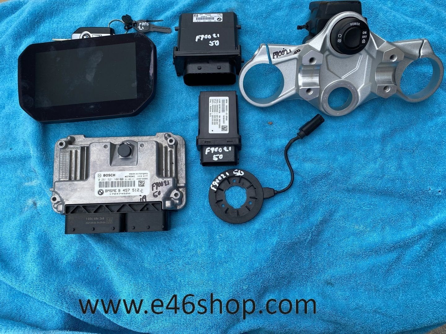BMW F900R ECU TFT SLEUTEL KEYLES RIDE CONTACT SET, Gebruikt, -, -, Ophalen of Verzenden