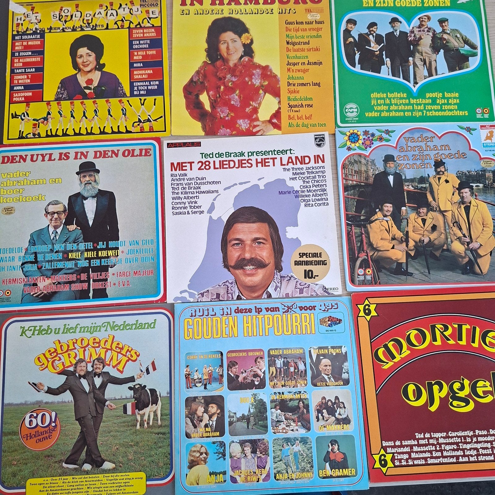 27 lp's nl-talig inclusief platenkoffer, Ophalen of Verzenden, Gebruikt, 12 inch, Levenslied of Smartlap