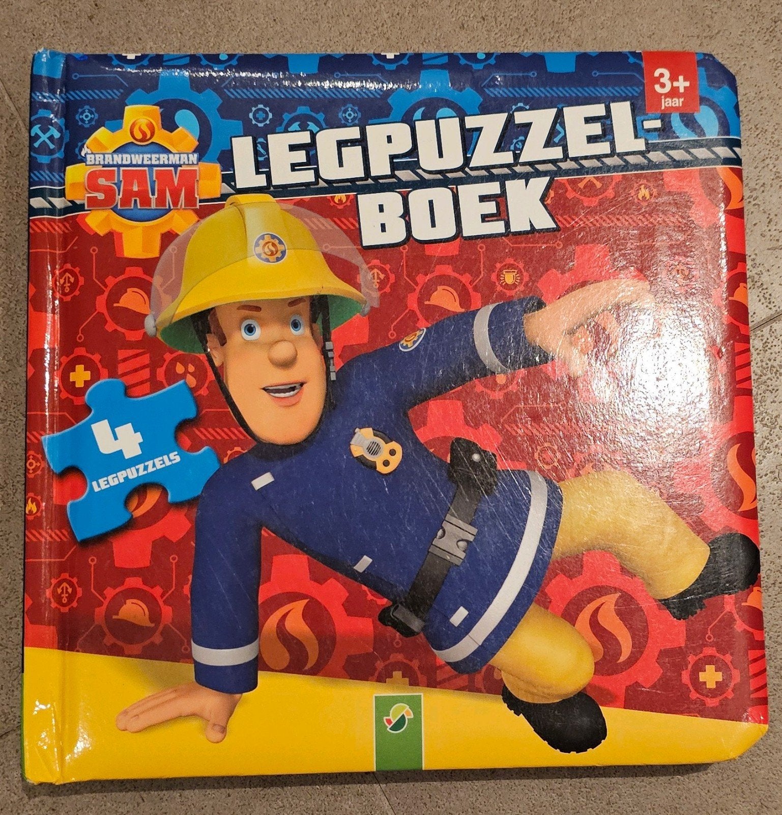 Puzzel/Leesboek van Brandweerman Sam, Ophalen of Verzenden, 10 tot 50 stukjes, Gebruikt, 2 tot 4 jaar