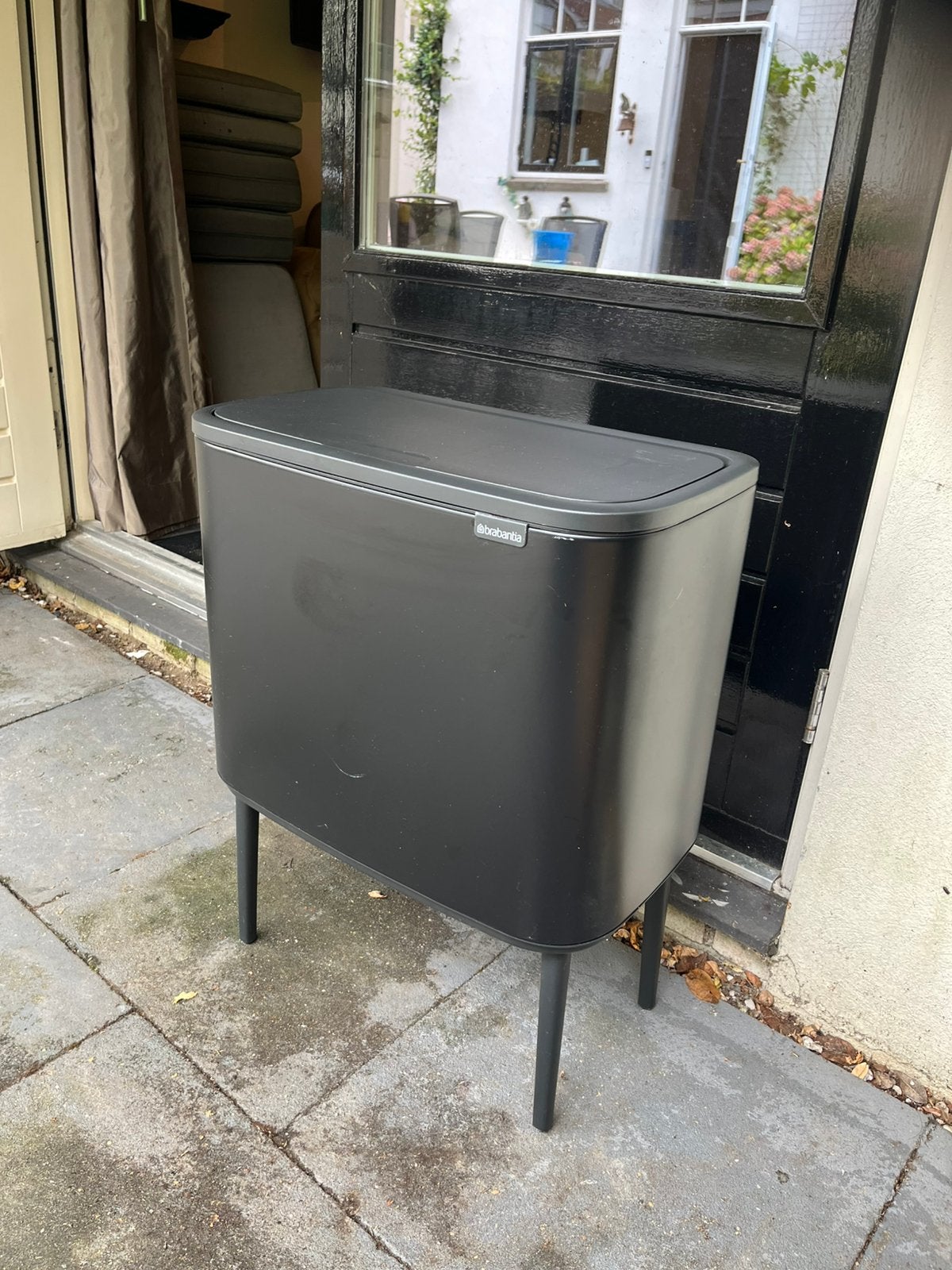 Brabantia prullenbak (zwart), Huis en Inrichting, Woonaccessoires | Prullenbakken, Ophalen, Zo goed als nieuw