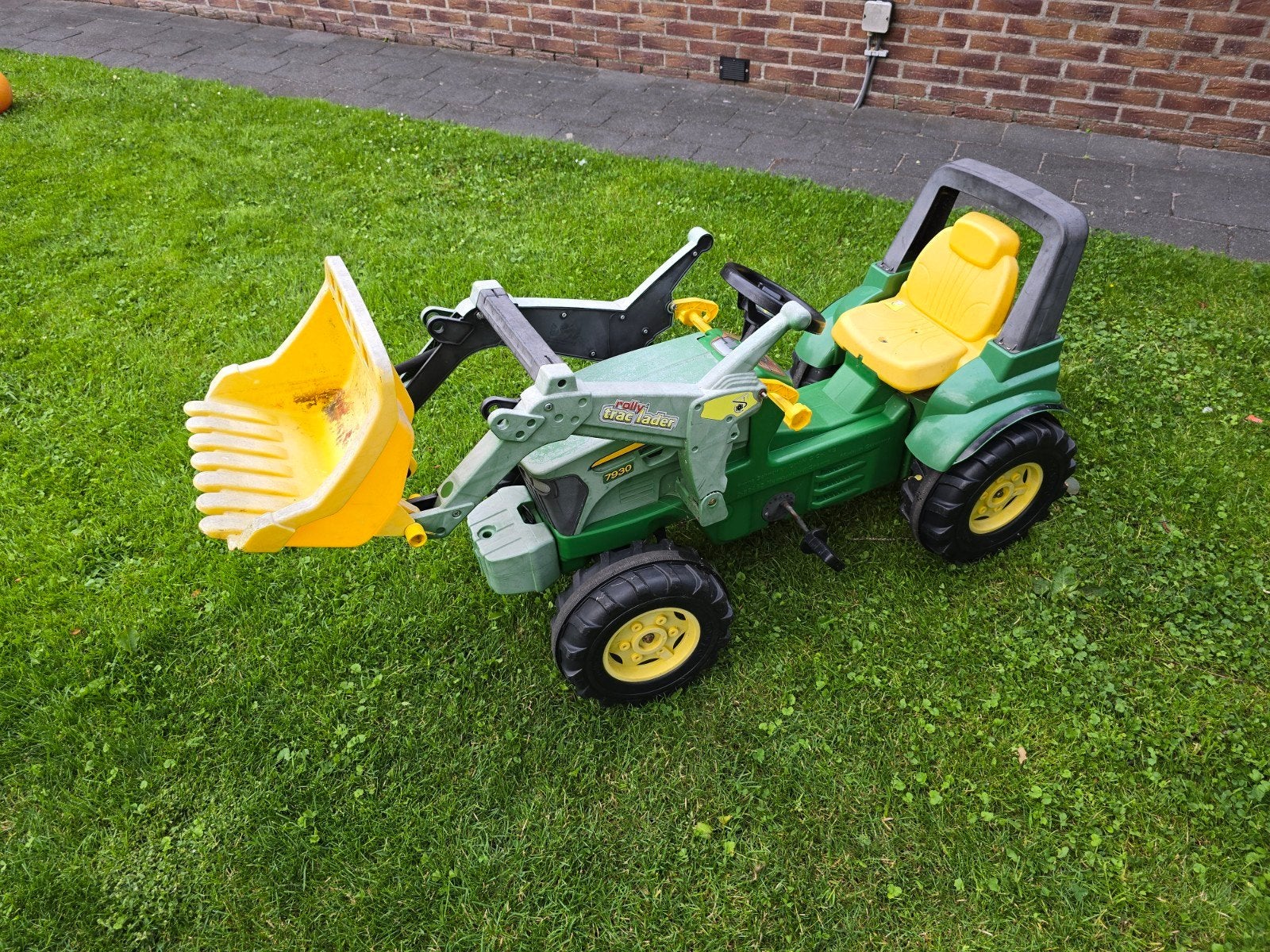 John Deere traptrekker met voorlader, Ophalen, Gebruikt, Trapvoertuig