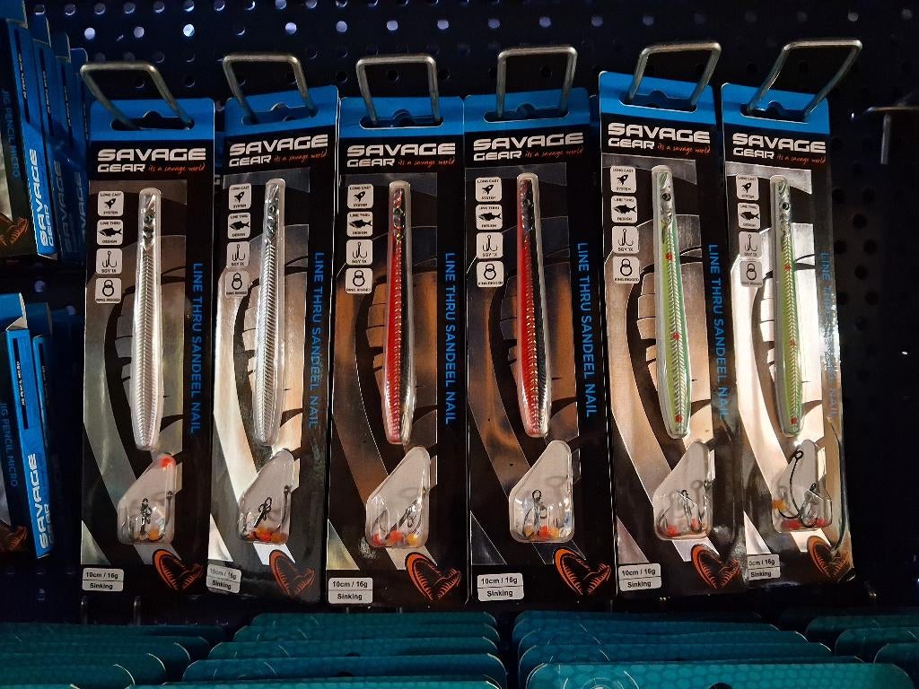 Line Thru Sandeel Nail (Savage Gear)...zeeforel/zeebaars..., Watersport en Boten, Tinstraat, Savage Gear, Overige typen, Nieuw