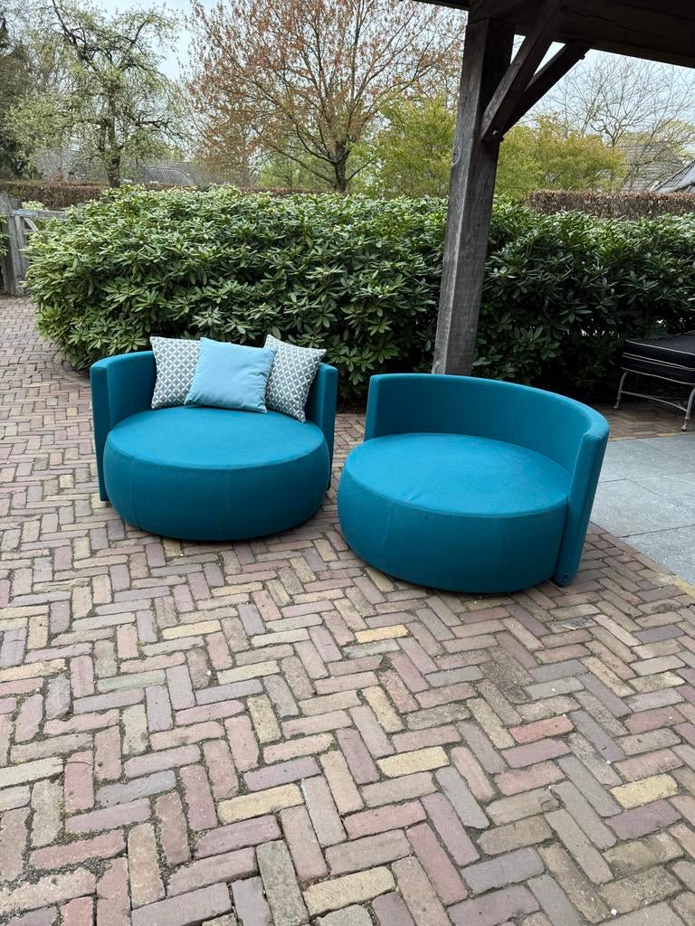 Passe Partout turquoise lounge stoelen, Tuin en Terras, Tuinsets en Loungesets, Nieuw, Loungeset, Overige materialen, 2 zitplaatsen