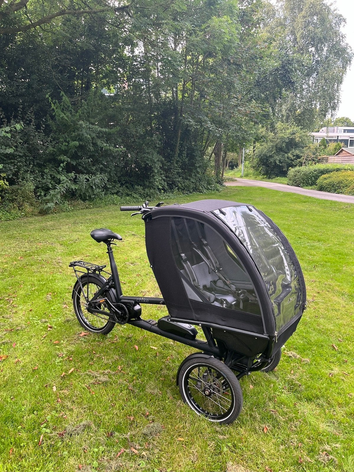 Chike e-kids bakfiets, Gebruikt, Elektrisch, 2 kinderen, Schijfrem