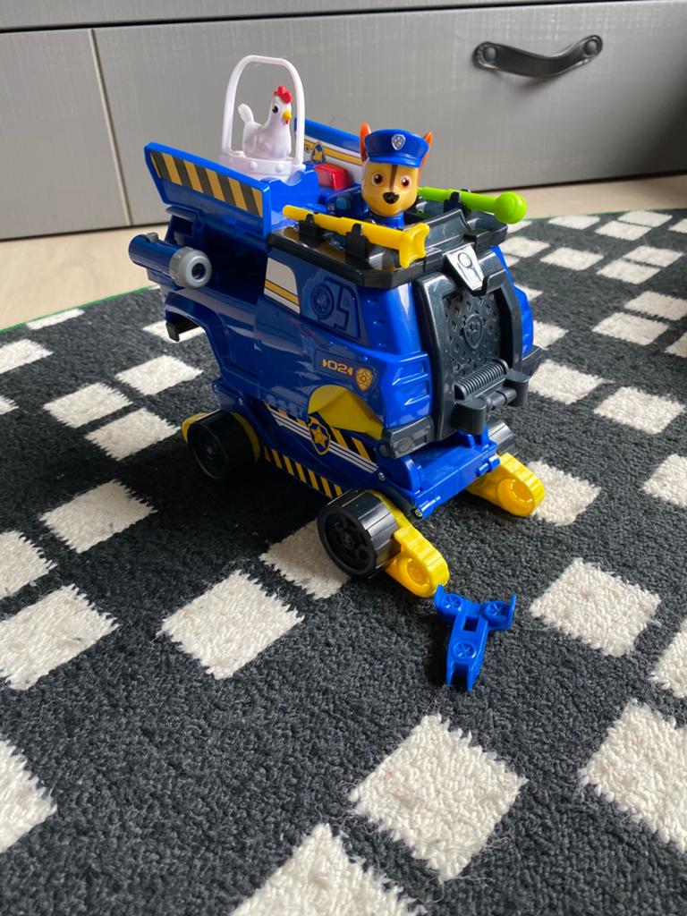 Paw Patrol Chase's Transforming Cruiser met kip, Ophalen, Gebruikt