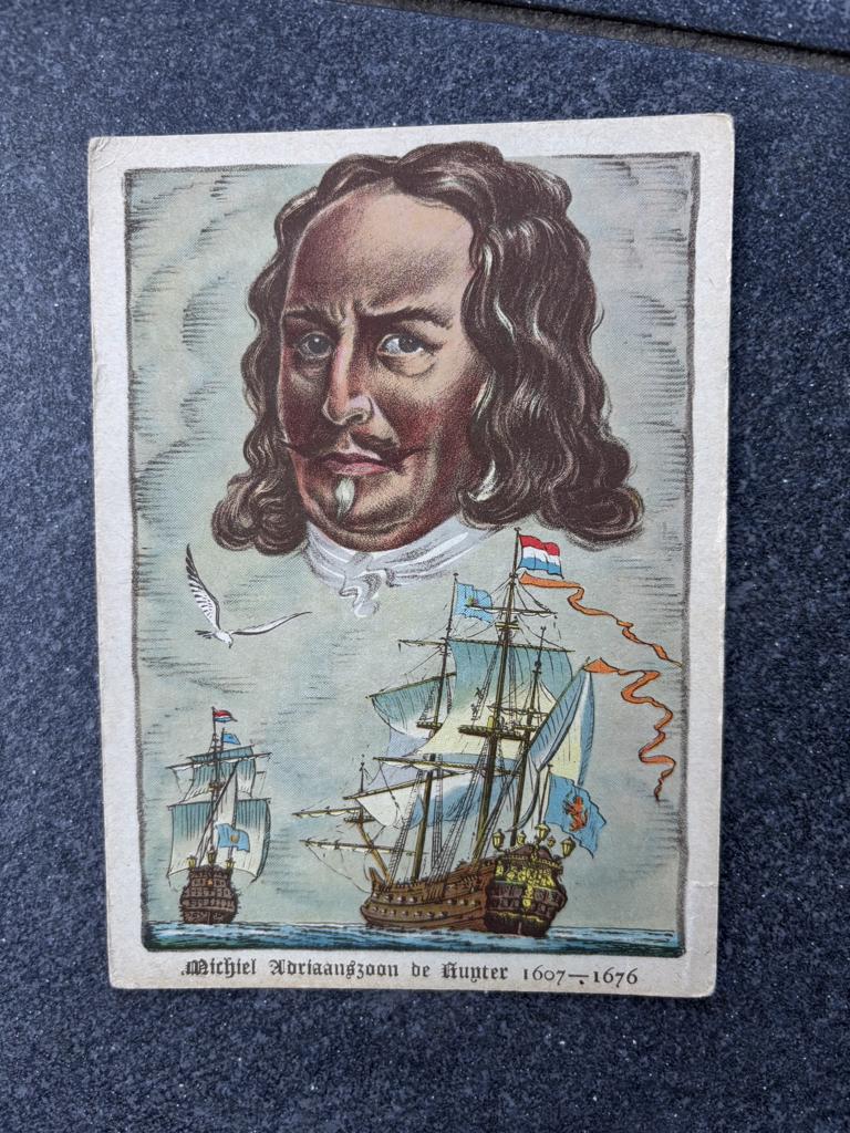 Ansichtkaart Michiel Adriaenszoon de Ruijter. 1607 - 1676, Ophalen of Verzenden, Sterren en Beroemdheden