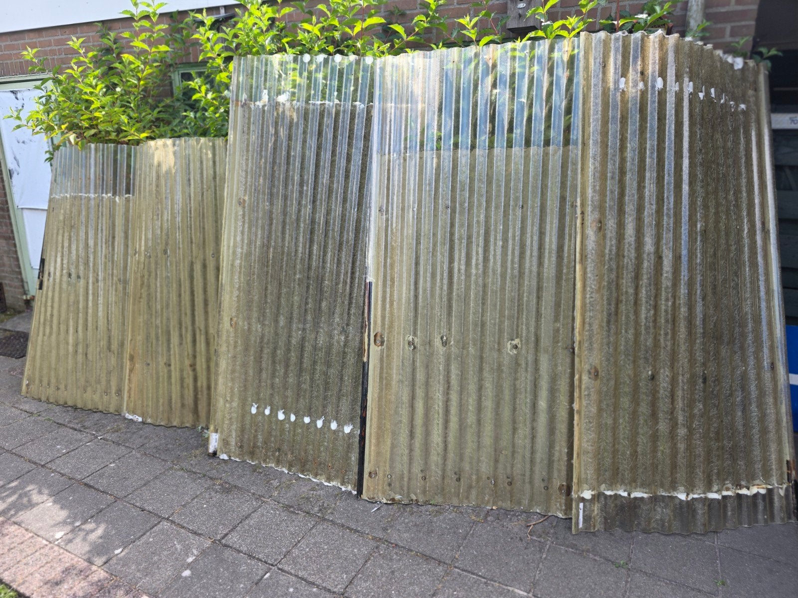 Golfplaten - 2m en 1.5m lang, 90cm breed, Doe-het-zelf en Verbouw, Platen en Panelen, Ophalen of Verzenden, Gebruikt, Overige materialen