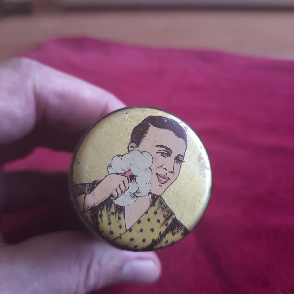 Scheren: Ongebruikt Vintage Blikje Gibbs Scheerzeep, Verzenden