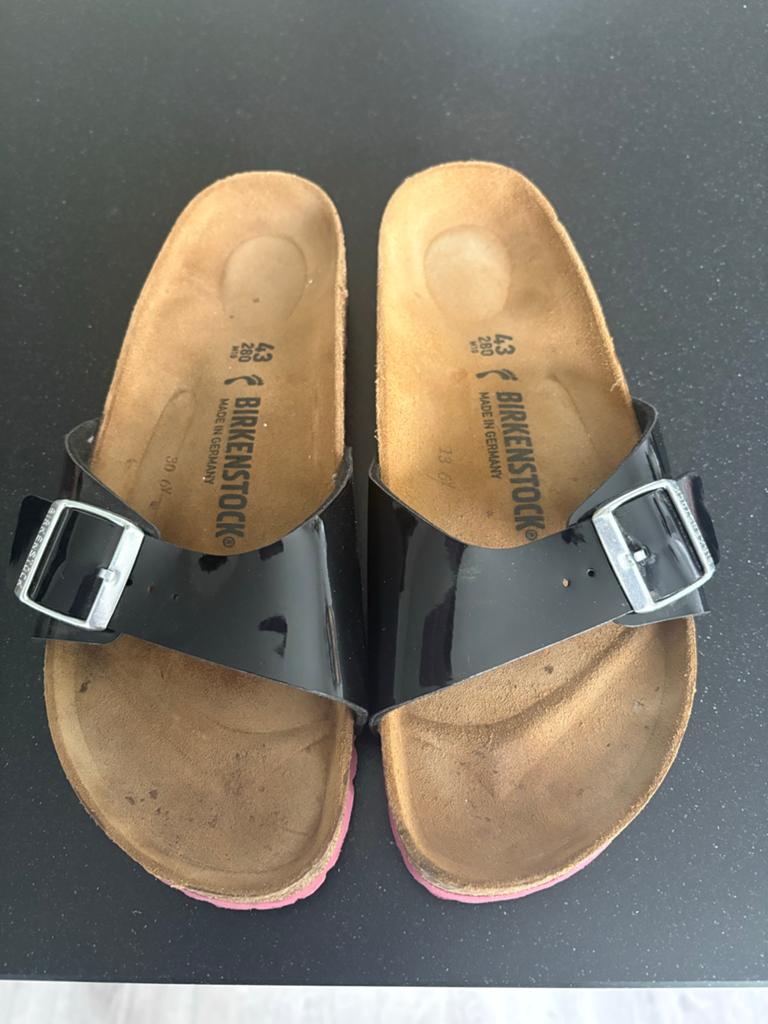 Birkenstock maat 43, Kleding | Dames, Schoenen, Ophalen of Verzenden, Zo goed als nieuw, Zwart, Sandalen of Muiltjes
