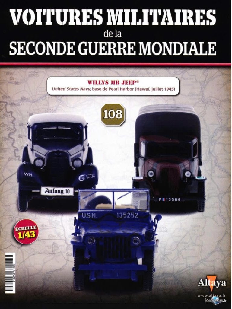Willys MB Jeep Hawai 1945 schaal 1/43 Militaires WO II # 108, Verzenden, Nieuw, Auto, Overige merken